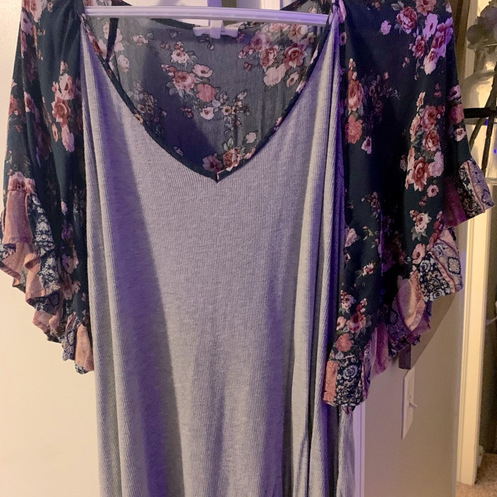 Maurice’s flowy soft top with floral details